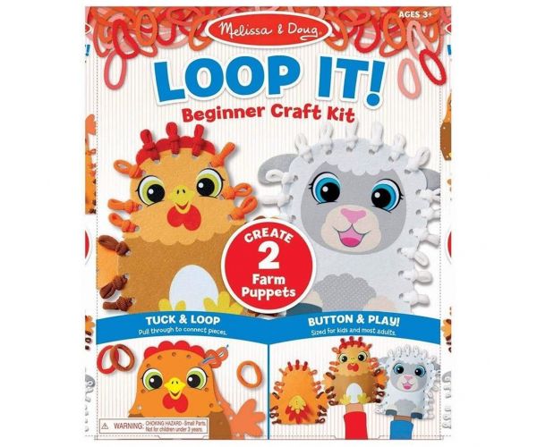 Înfășoară! Set creativ de realizare a păpușilor cu animale de fermă - Melissa & Doug