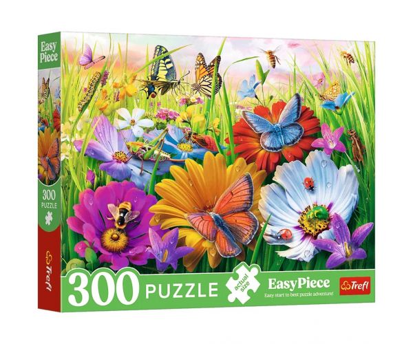 Insecte pe pajiște Easy Piece puzzle de 300 de piese - Trefl
