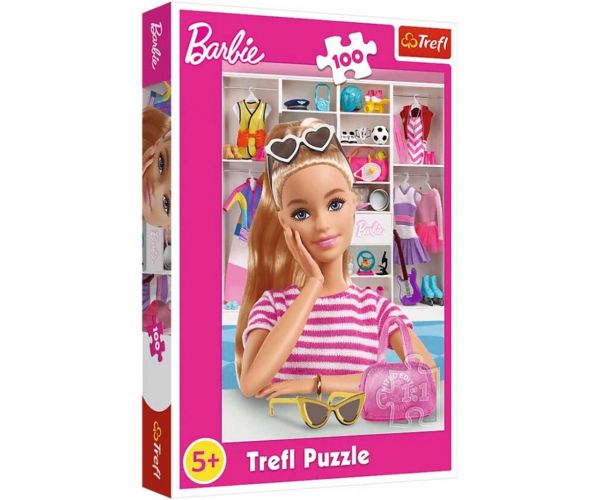 Întâlnire cu Barbie 100 bucăți puzzle - Trefl