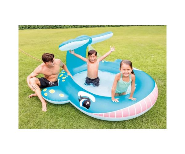 Intex: Spriccelős bálna medence 201x196x91cm