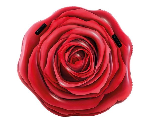 Intex: Vörös rózsa felfújható gumimatrac 137x132cm