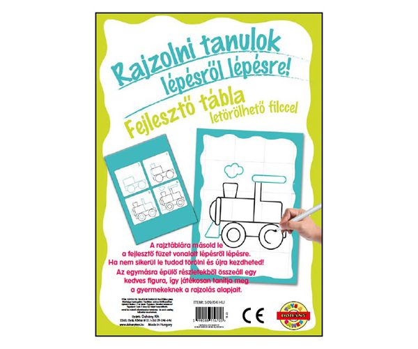 Rajzolni tanulok fiús fejlesztő tábla