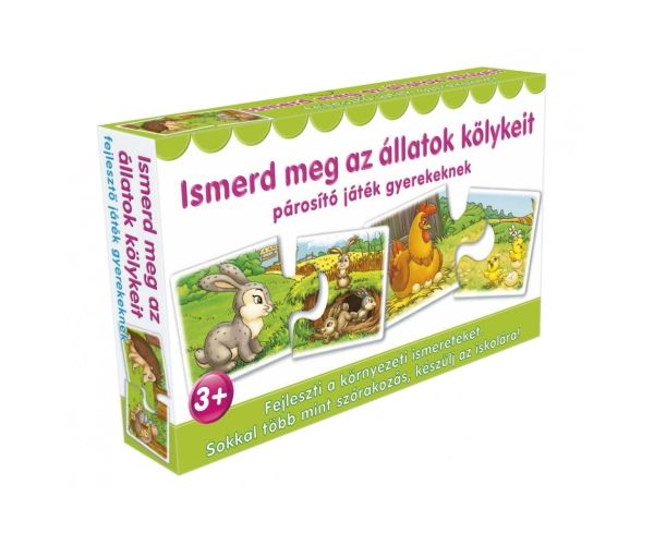 Ismerd meg az állatok kölykeit párosító játék