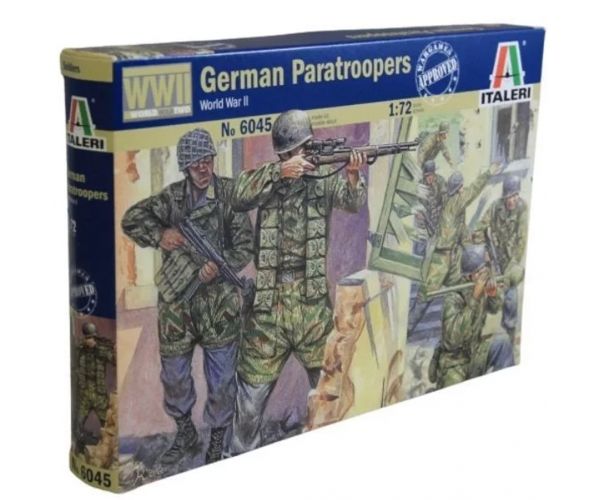 Italeri 1/72 German Paratroopers Német katonai figurák makett