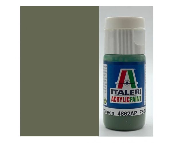 Italeri Flat Green (4862AP) - Vopsea mată verde pentru machete 20ml