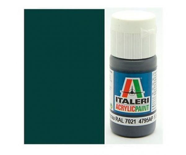 Italeri Flat Pz. Schwarzgrau RAL 7021 (4795AP) – Matt páncélszürke makett festék 20ml