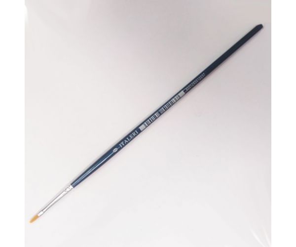 Italeri: pensulă sintetică cu cap plat mărimea 0, 1 buc.