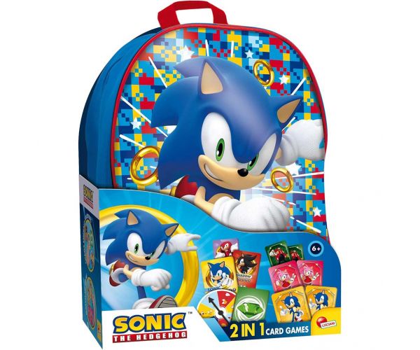 Joc de cărți Sonic în rucsac - Lisciani