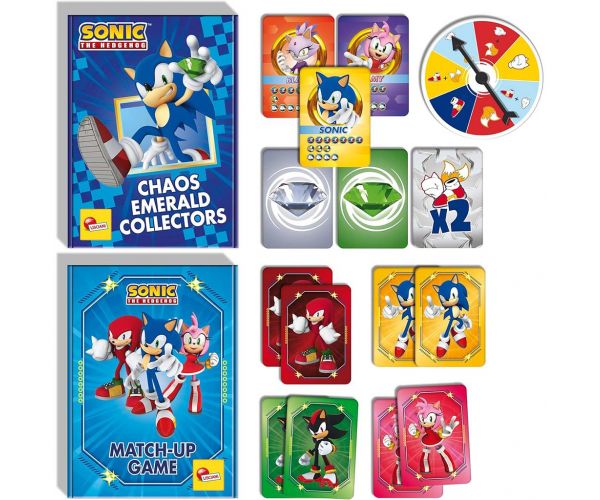 Joc de cărți Sonic în rucsac - Lisciani