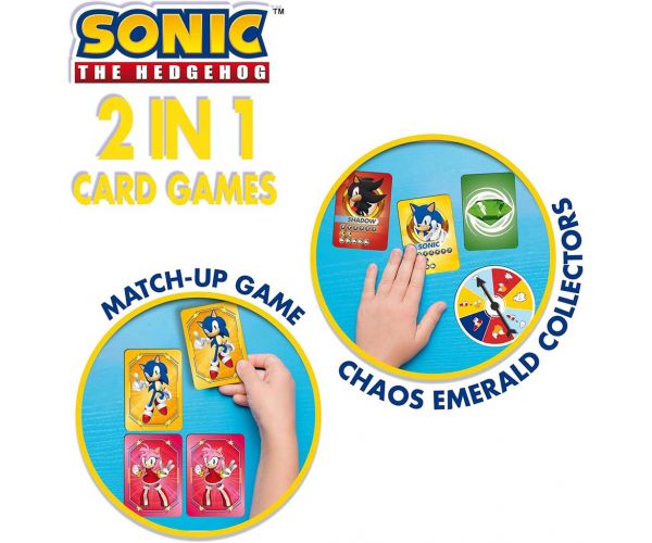 Joc de cărți Sonic în rucsac - Lisciani