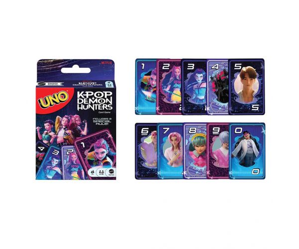 Joc de cărți UNO K-POP Vânători de demoni - Mattel