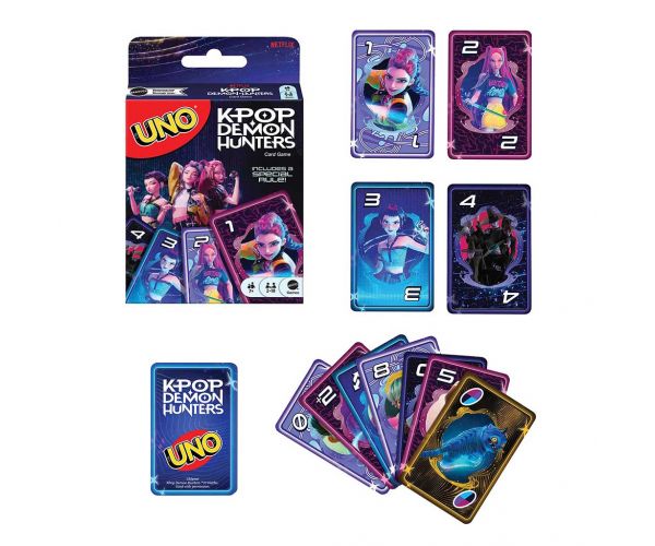 Joc de cărți UNO K-POP Vânători de demoni - Mattel