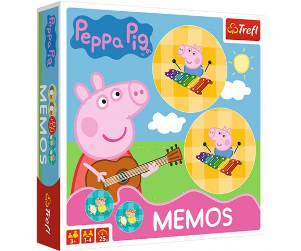 Joc de memorie Peppa Pig și prietenii - Trefl