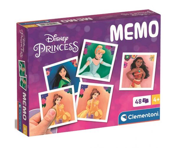 Joc de memorie cu Prințese Disney, 48 de piese - Clementoni
