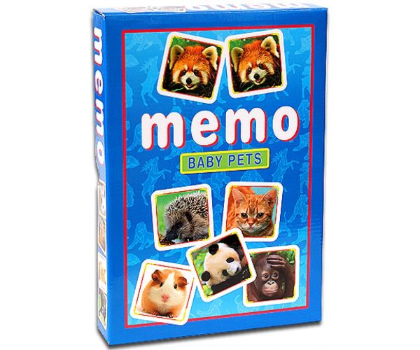 Joc de memorie cu pui de animale