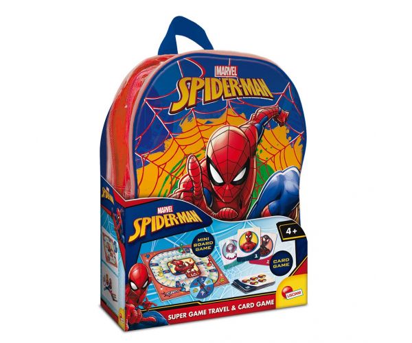 Joc de societate Spider-Man în rucsac - Lisciani