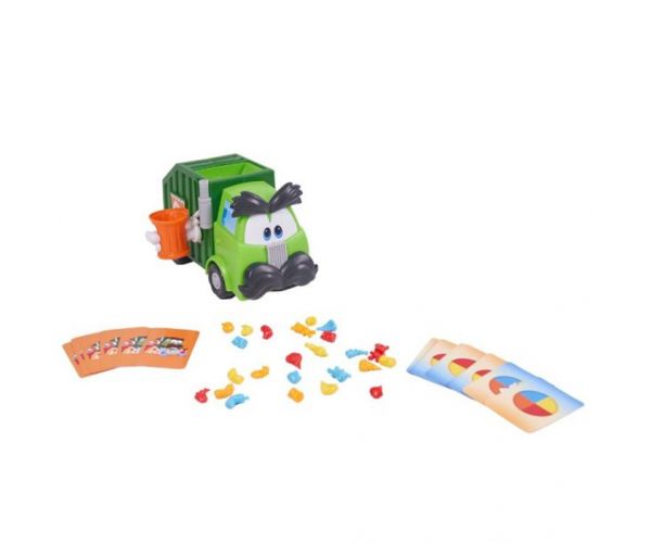 Joc de societate cu camion de gunoi mâncător de gunoi