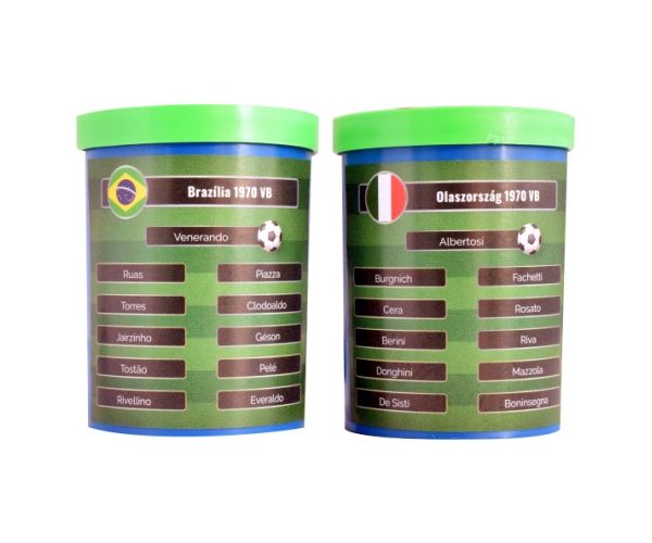 Joacă din nou finala Cupei Mondiale din 1970! Set Minfotbal Brazilia-Italia cu echipă cadou