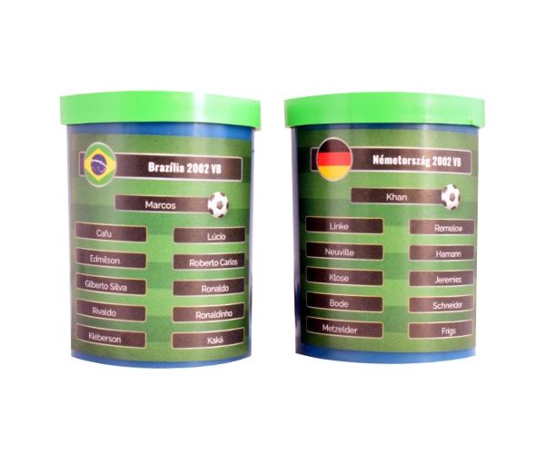 Joacă din nou finala Cupei Mondiale din 2002! Set Minifotbal Brazilia-Germania cu echipă cadou