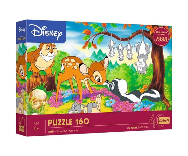 Jubileu de 40 de ani - Puzzle Bambi cu 160 de piese - Trefl