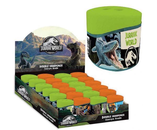 Jurassic World: Ascuțitoare cu rezervor cu două găuri Mosasaurus 1 buc.
