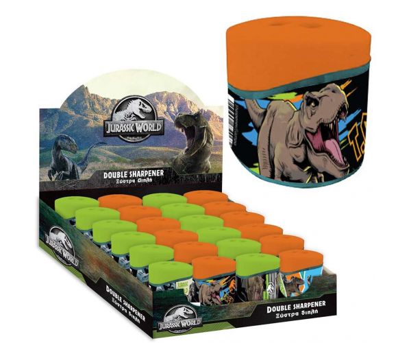 Jurassic World: Ascuțitoare cu rezervor cu două găuri T-Rex 1 buc.