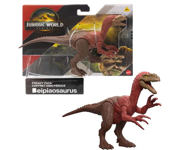Jurassic World: Pachet Frenzy Renaștere figurina dinozaur Beipiaosaurus - Mattel