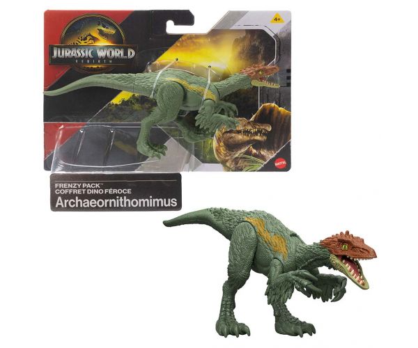 Jurassic World: Renașterea - Pachet Frenzy figură dinozaur Archaeornithomimus - Mattel