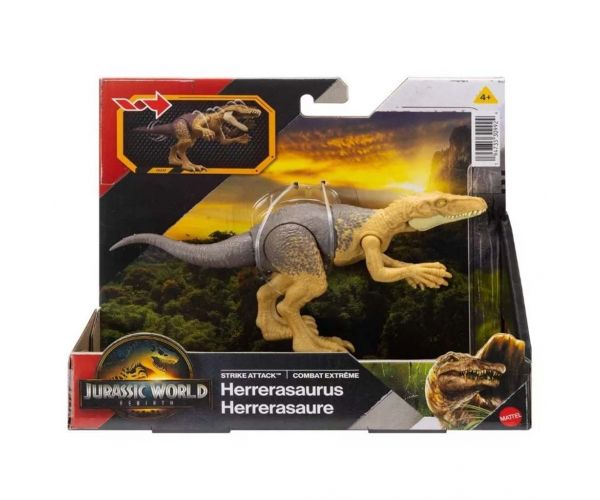 Jurassic World: Renașterea Strike Attack Herrerasaurus figură de dinozaur de atac - Mattel