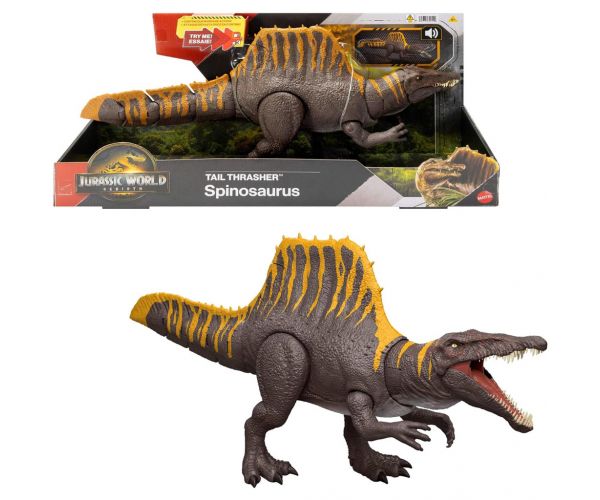 Jurassic World: Renașterea Tail Thrasher Spinosaurus figură colosală de dinozaur - Mattel