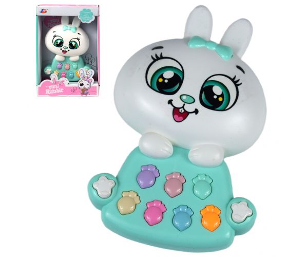 Jucărie muzicală pentru bebeluși Mini Rabbit