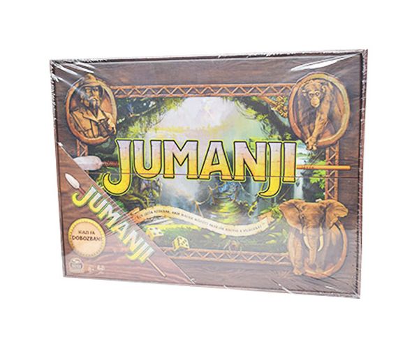 Jumanji társasjáték új kiadás fa dobozban - Spin Master