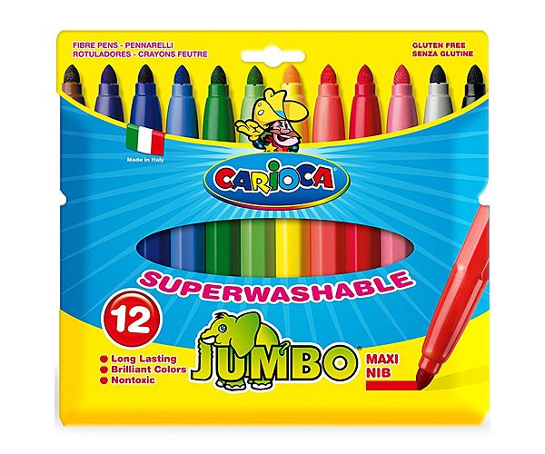 Jumbo filctollszett tárolóban 12db - Carioca