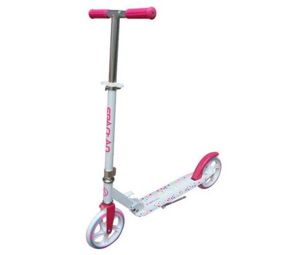 Jumbo pink-fehér alumínium roller - Spartan