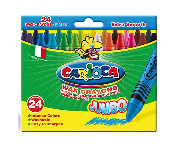 Jumbo zsírkréta készlet 24db - Carioca