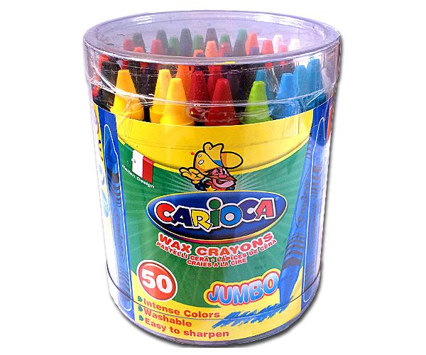 Jumbo zsírkréta készlet 50db - Carioca