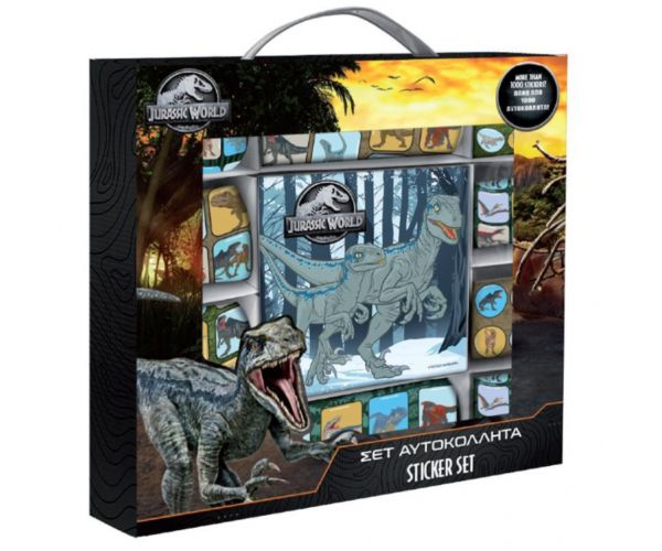 Jurassic World set autocolant mare 1000 bucăți în geantă