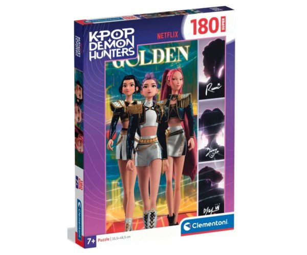 K-pop vânători de demoni Super puzzle 180 de piese - Clementoni
