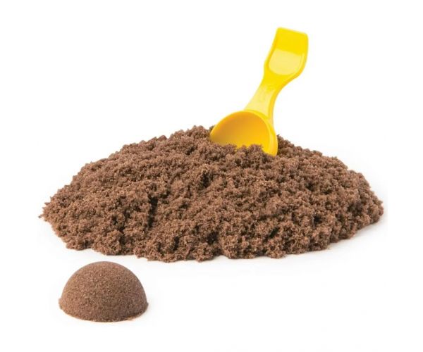 Kinetic Sand: Cutie de înghețată cu nisip modelator maro - Spin Master