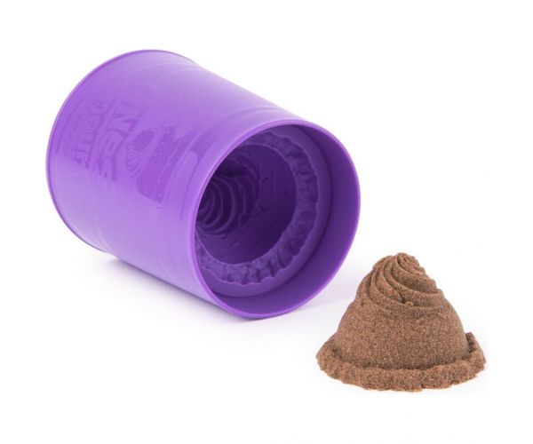 Kinetic Sand: Cutie de înghețată cu nisip modelator maro - Spin Master