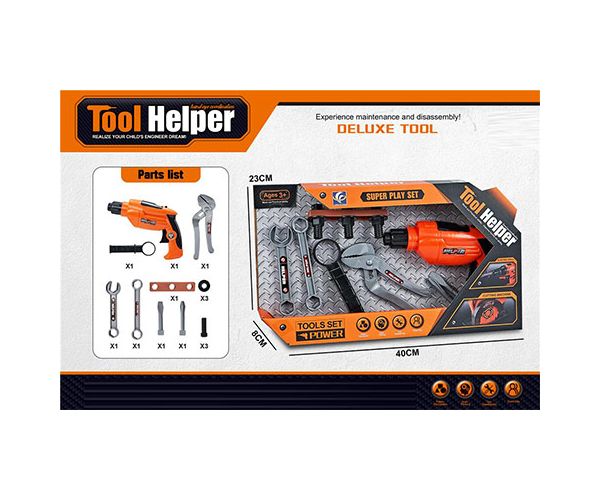 Tool Helper Barkács készlet fúróval