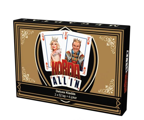 Korda All-In Deluxe pachet dublu de cărți franțuzești (2x52 de cărți + 6 Joker)