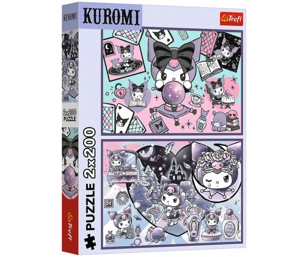 Kuromi aventuri magice puzzle 2x200 piese - Trefl