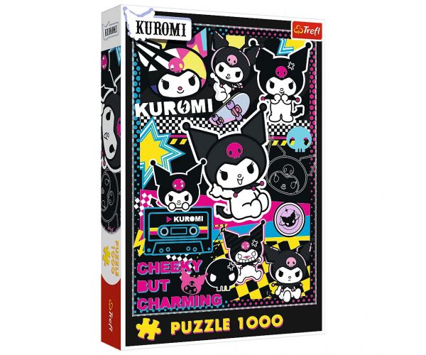 Kuromi drăgălaș de poznaș puzzle de 1000 de piese - Trefl