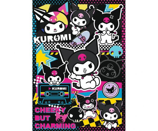 Kuromi drăgălaș de poznaș puzzle de 1000 de piese - Trefl