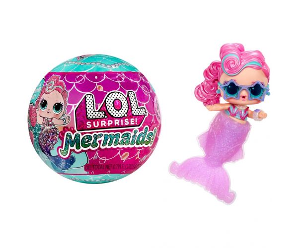 L.O.L. Surprise: Surprize sirenă miniaturi DIY cu coadă de sirenă care își schimbă culoarea 1buc