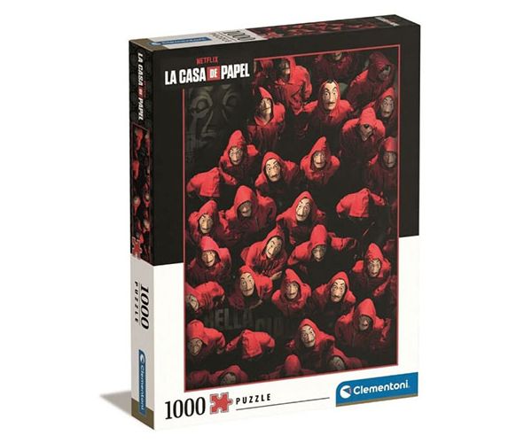 La Casa De Papel: Hoți sau ostatici? 1000 bucăți puzzle - Clementoni
