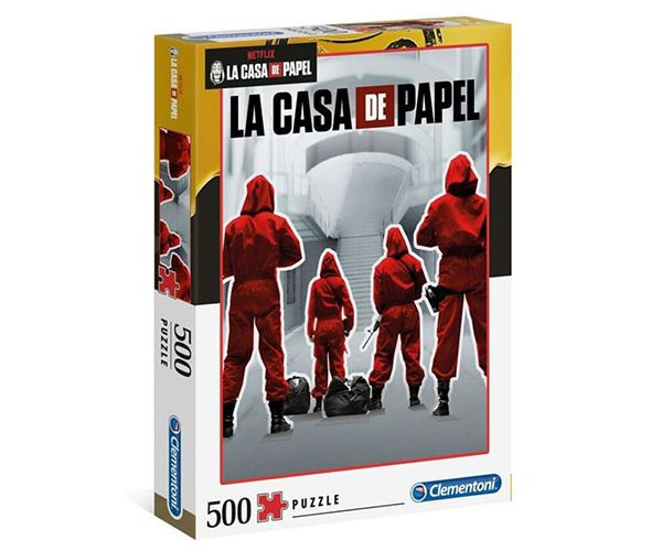 La Casa De Papel: Salopete roșii 500 bucăți puzzle - Clementoni