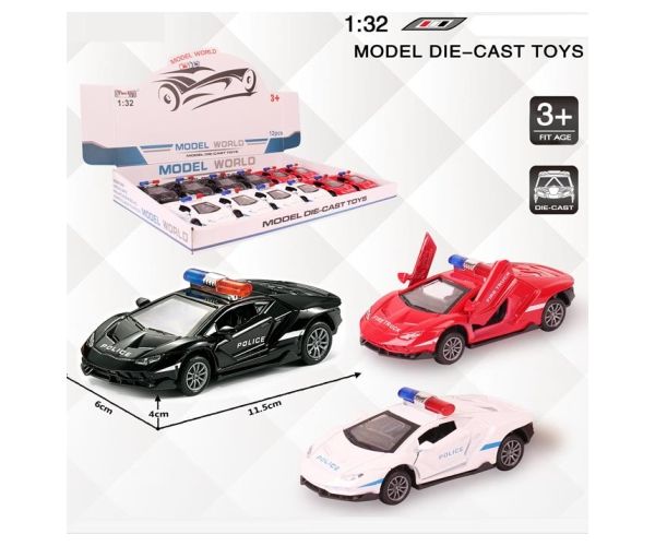 Lamborghini de poliție model auto metal mai multe variante 1/32