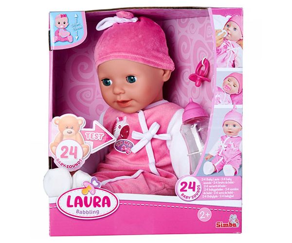 Laura păpușă cu sunete și suzetă 38cm - Simba Toys